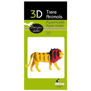 Pappersmodell – 3D Lejon