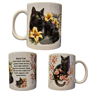 Mugg – Cat Breeds – Black Cat – Porslin – 325 ml
