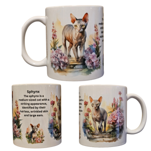 Mugg – Cat Breeds – Sphynx – Porslin – 325 ml