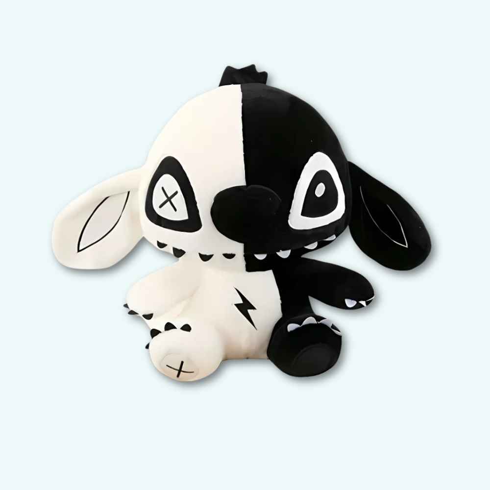 Peluche stitch svart och vit - Bild 2