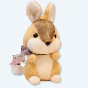 Beige kaninplysch