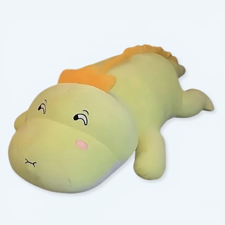 Söt ljusgrön dinosauriepläd