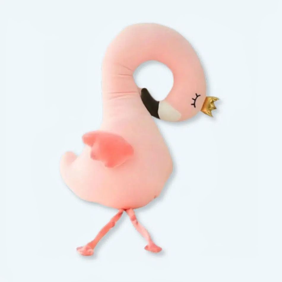 Pink flamingo plyschkudde – ljusrosa - Bild 2