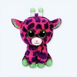 Ty rosa och grön giraff plysch