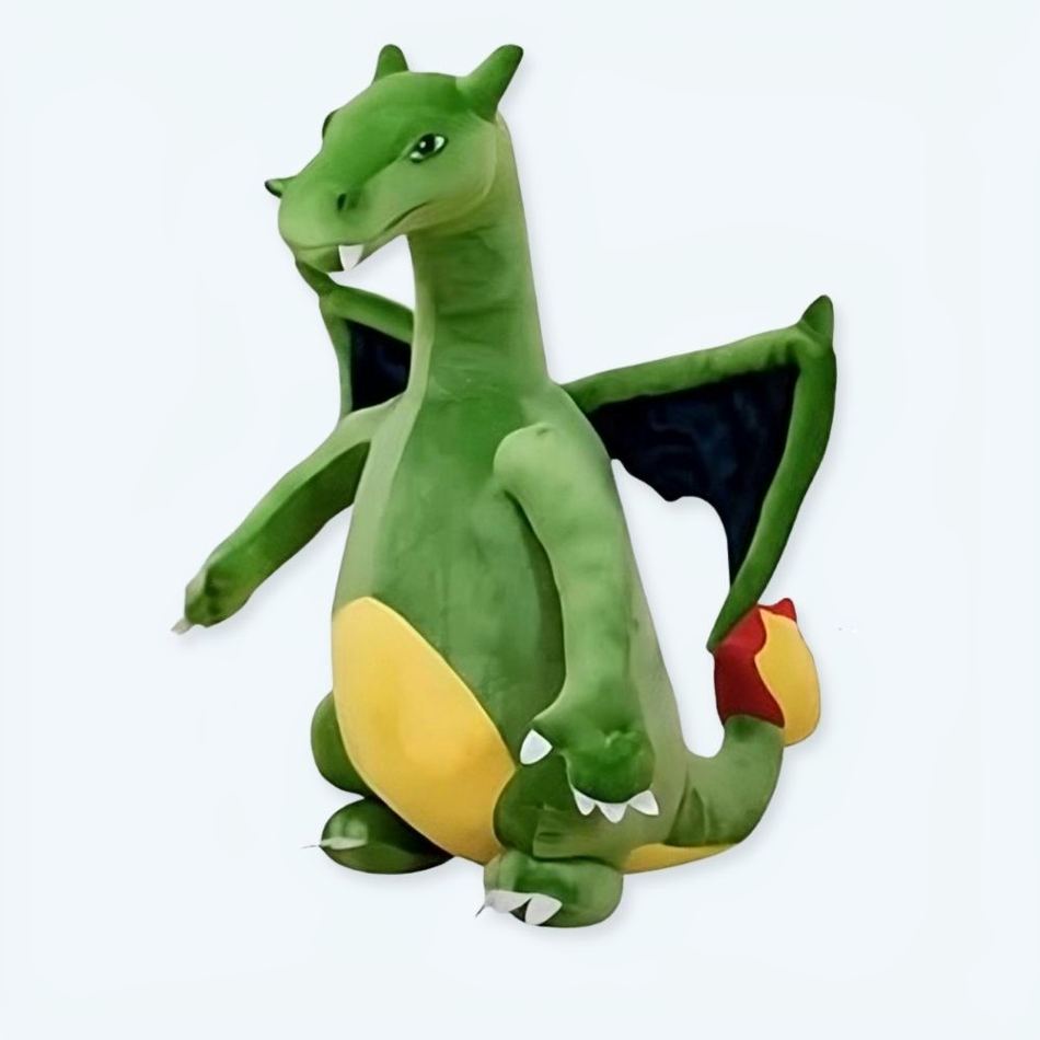 Jättelik grön drake, plysch - Bild 2