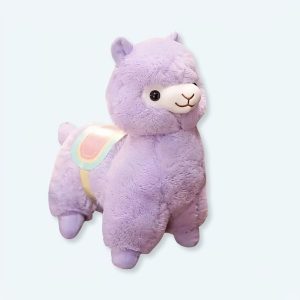 Lila lama plysch