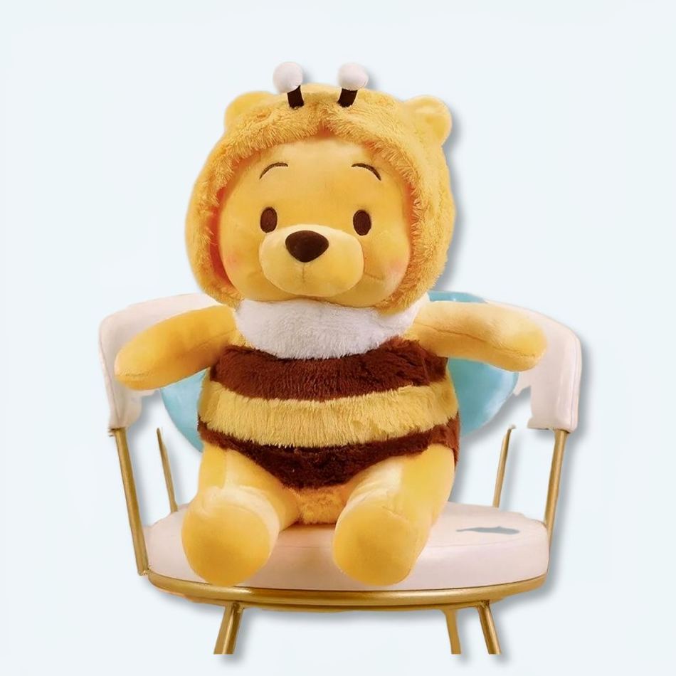 Plyschbjörn bamse i bi-kostym - Bild 2
