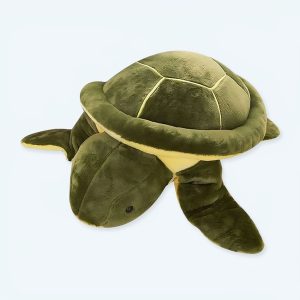Jätte grön sköldpadda plysch