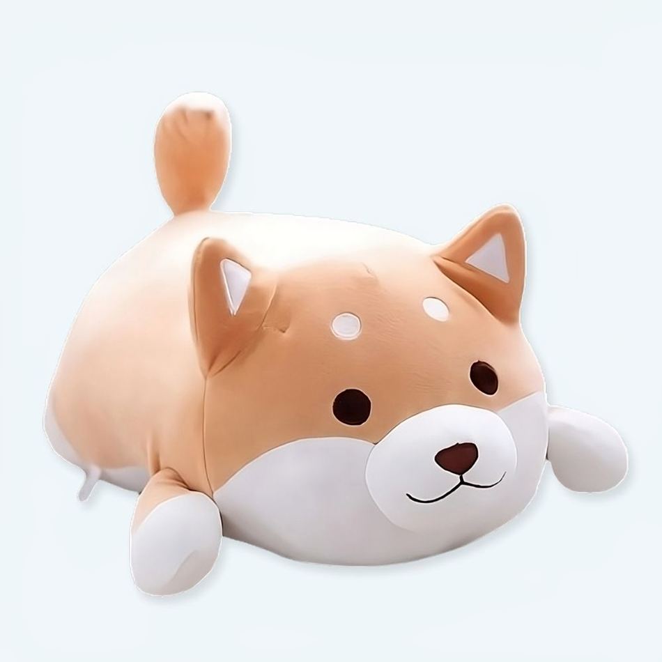 Brun kawaii hund plysch - Bild 2