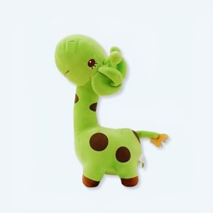 Söt grön giraff gosedjur