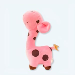 Söt rosa giraff-mjukisdjur