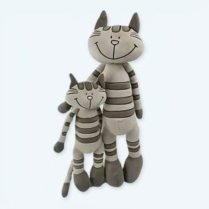 Grå tabby plyschkattunge