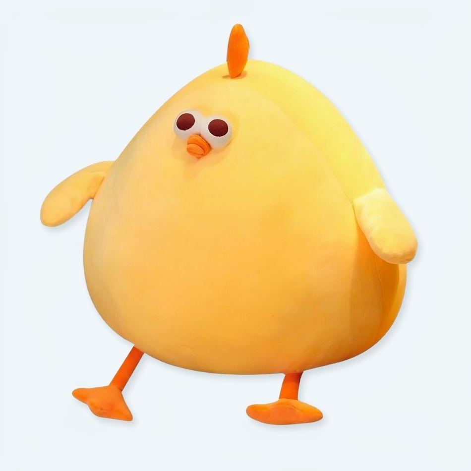 Gula kycklingar kudde plysch