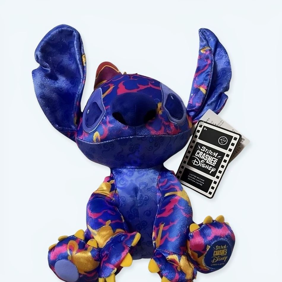 Plyschlila stitch från tecknade filmen