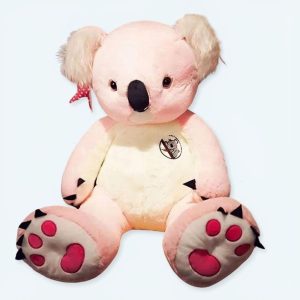 Jättelik rosa koala plysch